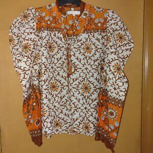 HOUSE OF HARLOW 1960 Woman's Long Sleeves Boho Blouse Size L Used